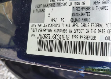 2009 Mazda Mazda5 Sport from USA, damaged, VIN JM1CR29LX90341818